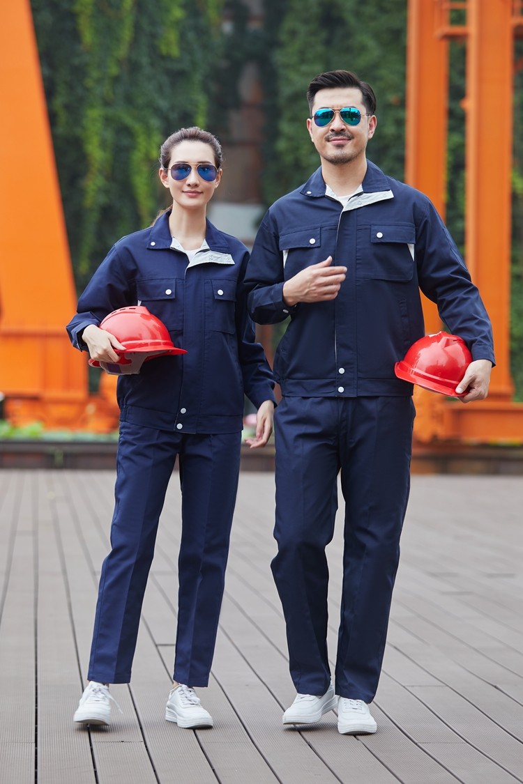 滌棉長(zhǎng)袖工作服定做